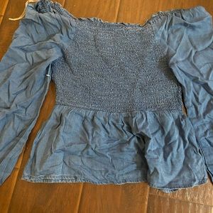 Old navy denim peplum top